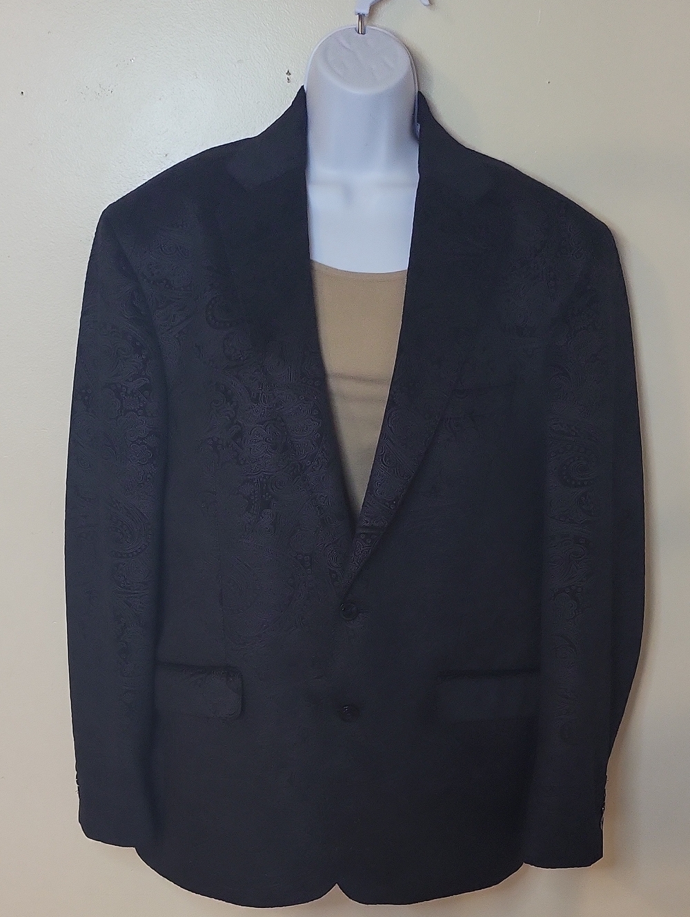 Robert Graham Black Paisley Jacquard Sport Coat